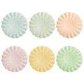 Floral Reusable Bamboo Large Plates, Set of 6