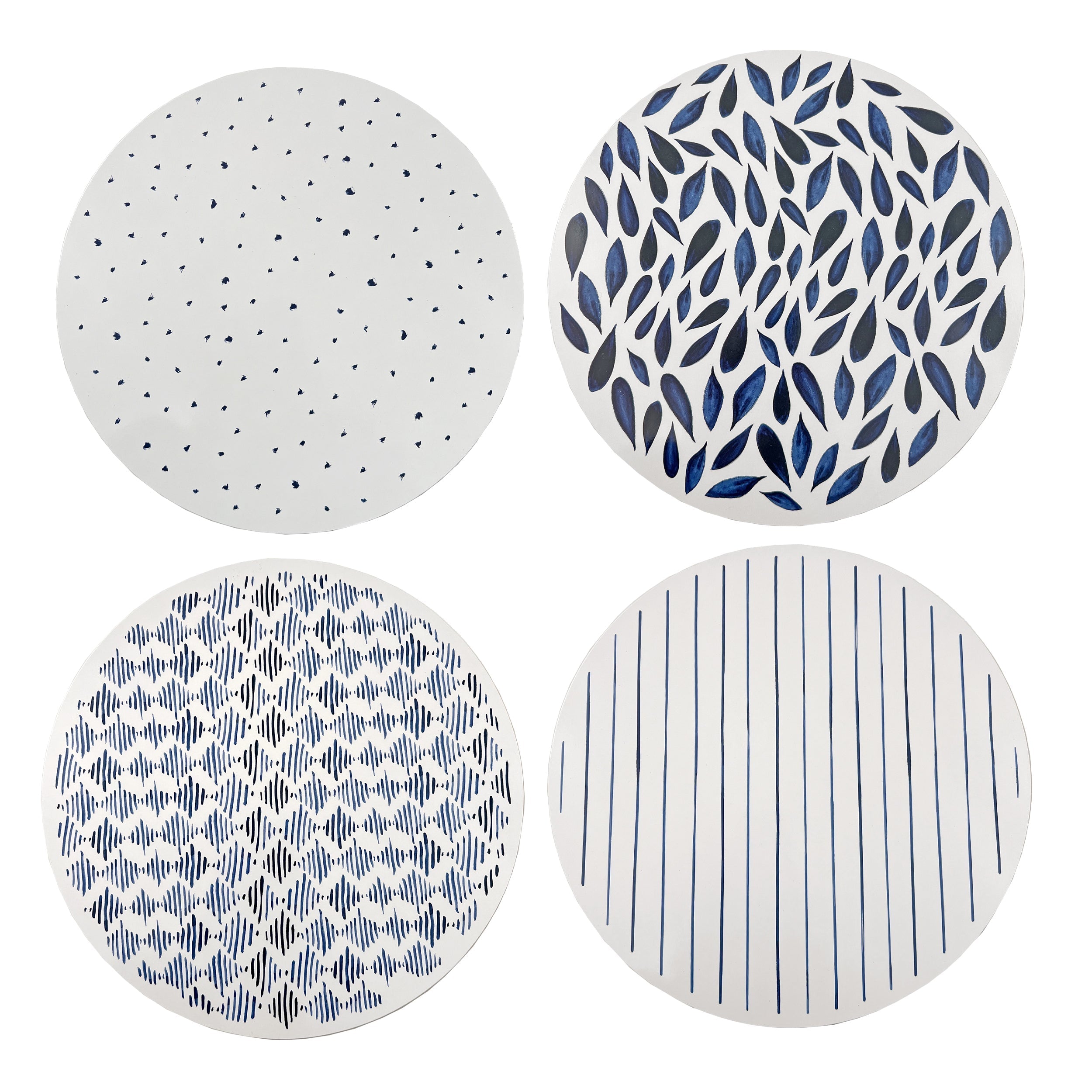 Thekbunny Blue Bay Corkback Placemats - Set Of 4