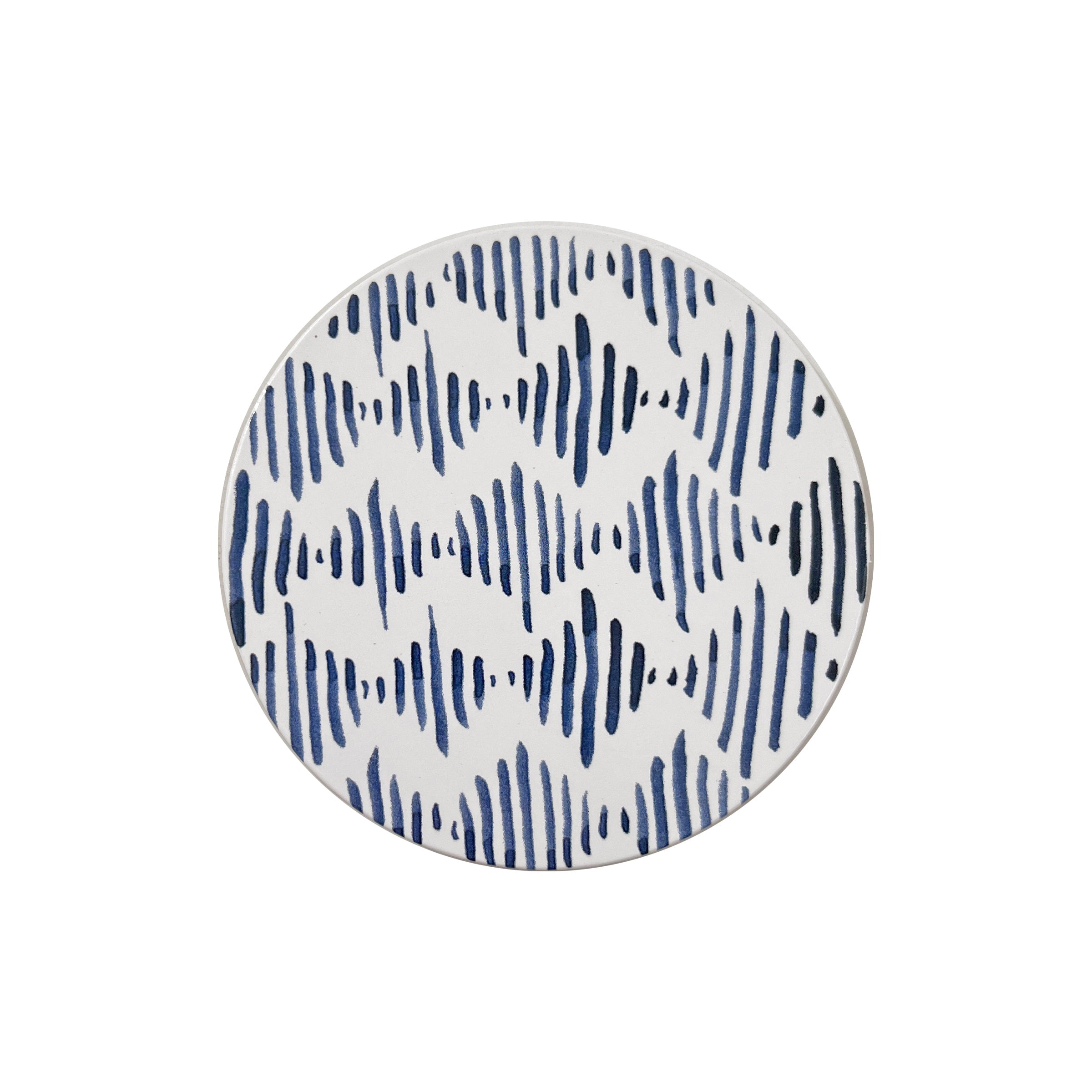 Thekbunny Blue Bay Corkback Coasters - Set Of 4