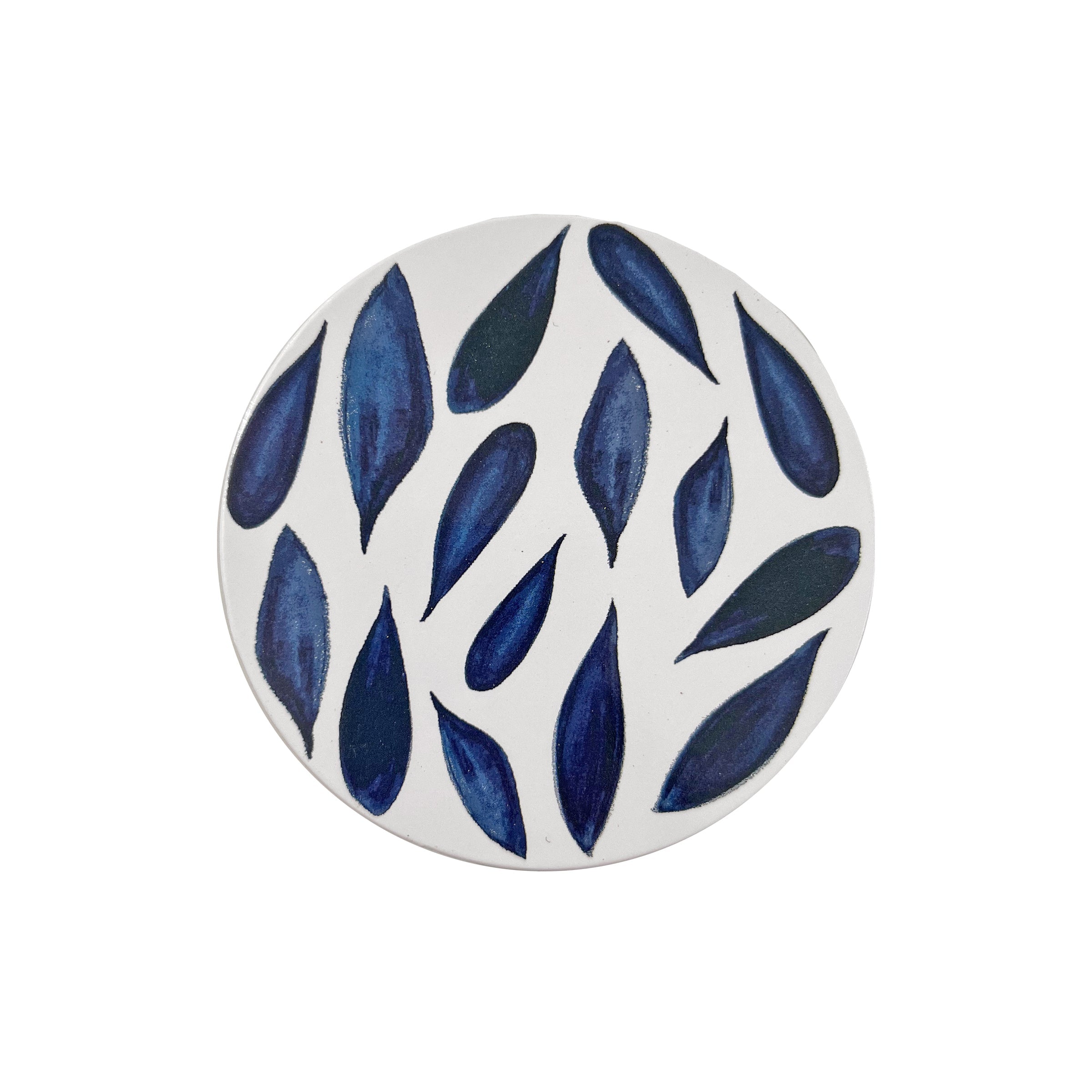 Thekbunny Blue Bay Corkback Coasters - Set Of 4