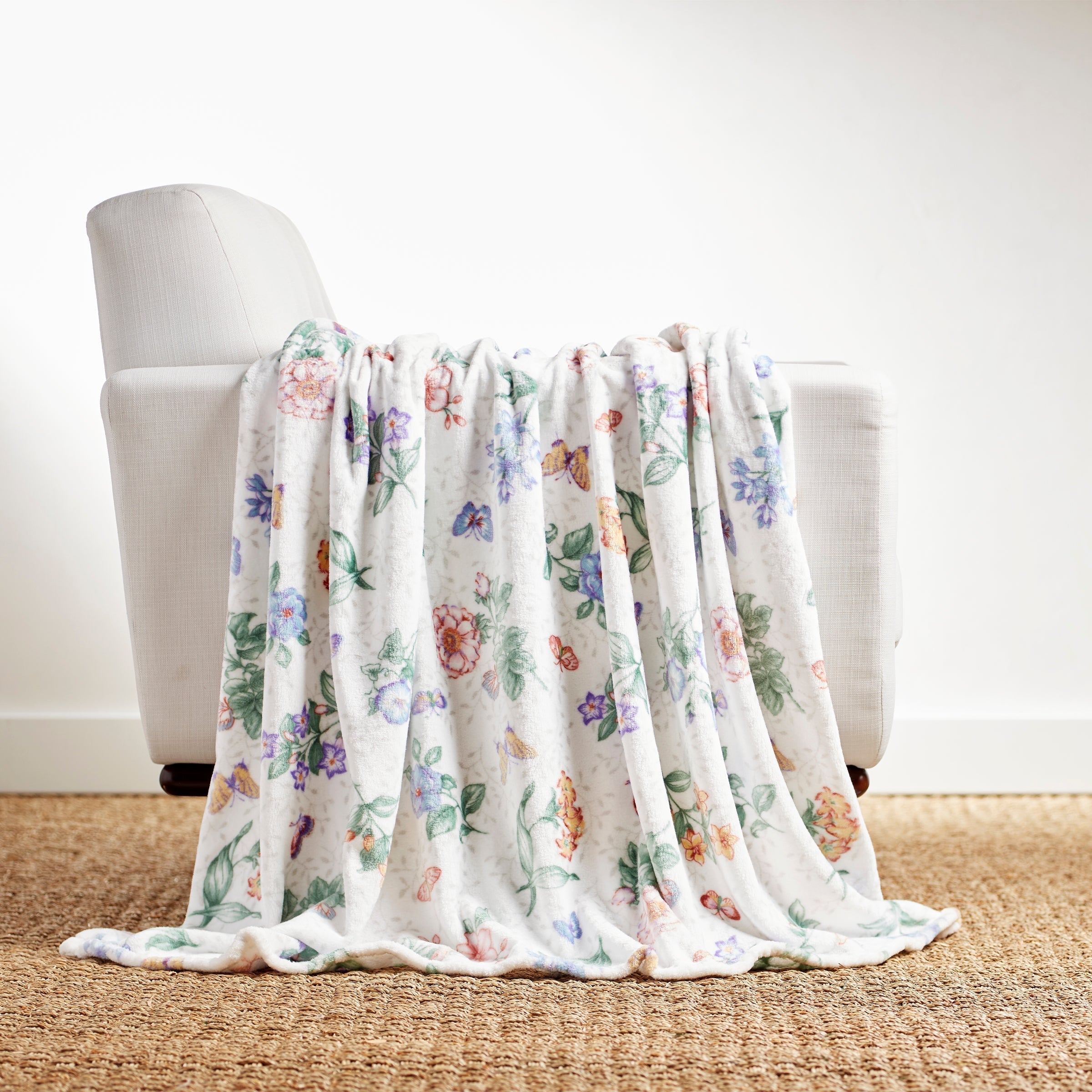 Thekbunny Butterfly Meadow Throw Blanket