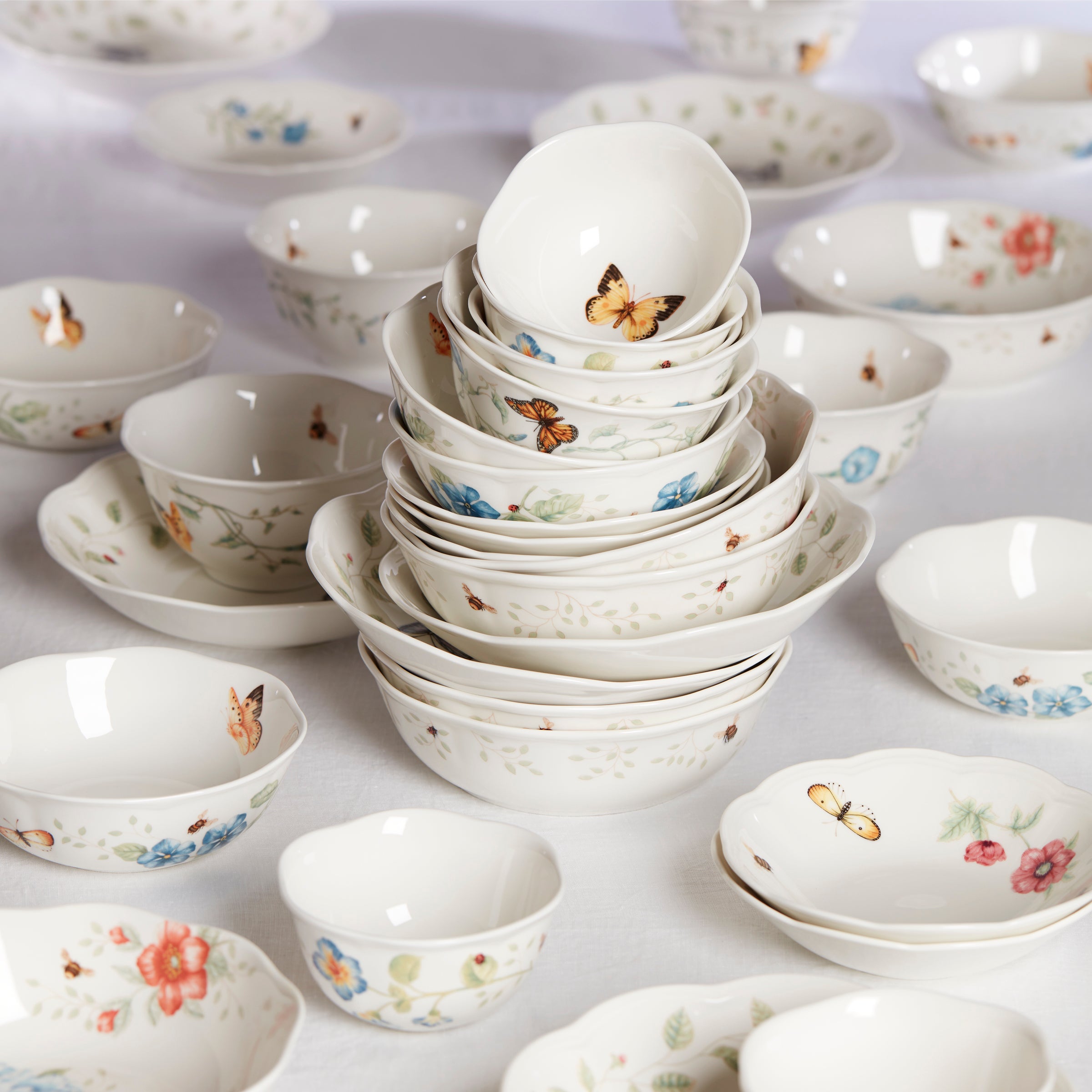 Thekbunny Butterfly Meadow Soup Bowl