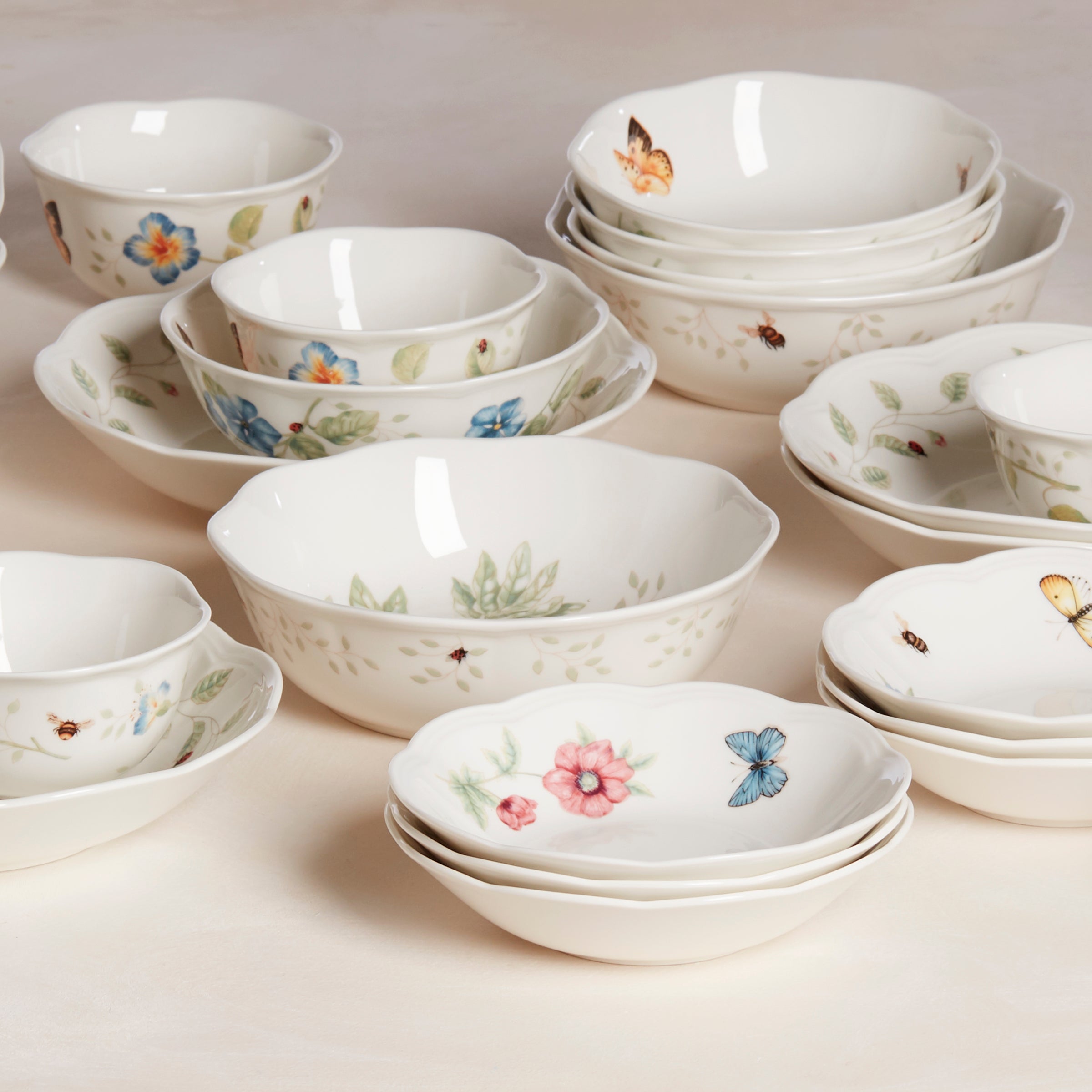 Thekbunny Butterfly Meadow Dessert Bowl