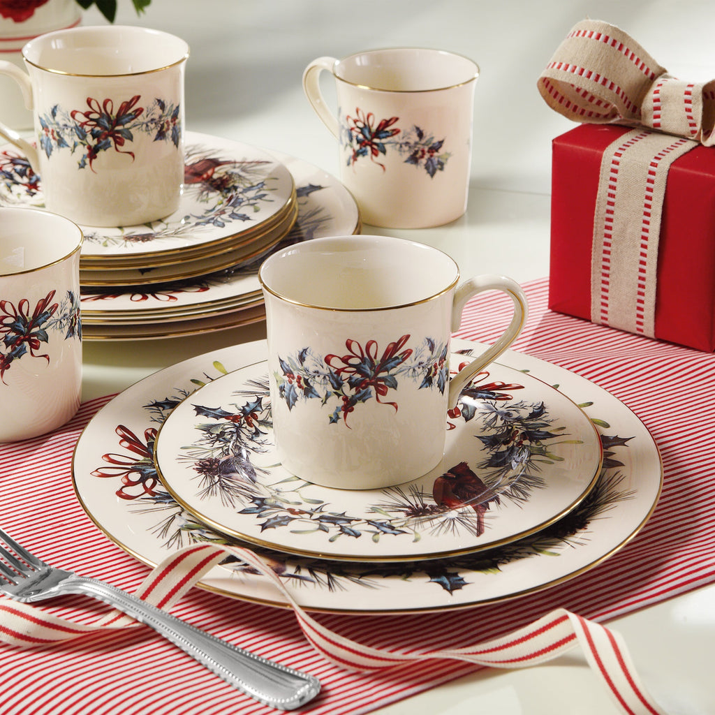 Winter Greetings Dinner Plates - Set of 4