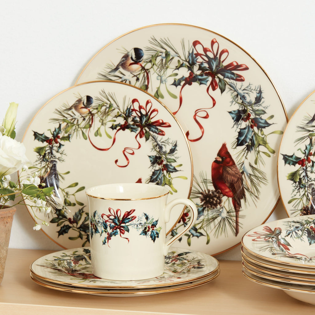 Winter Greetings Dinner Plates - Set of 4