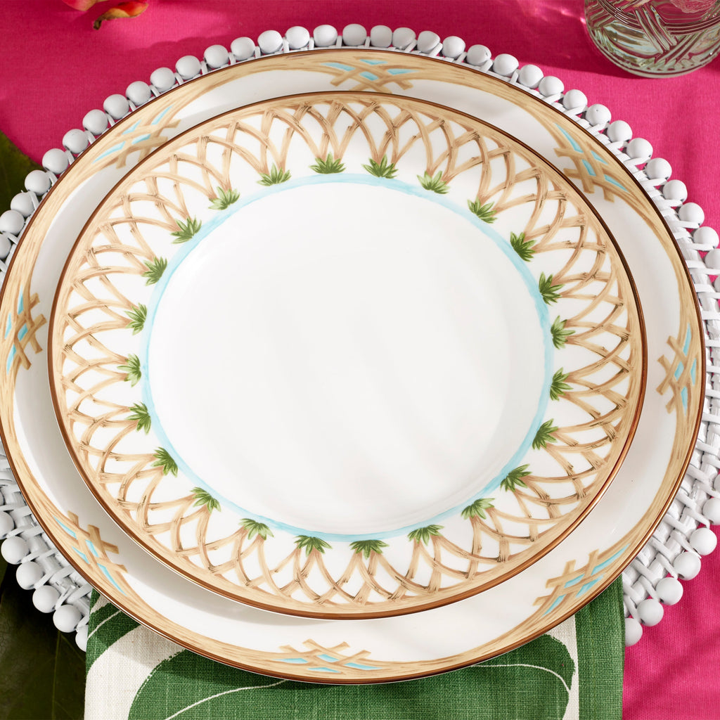 Thekbunny British Colonial Bamboo Accent Plate