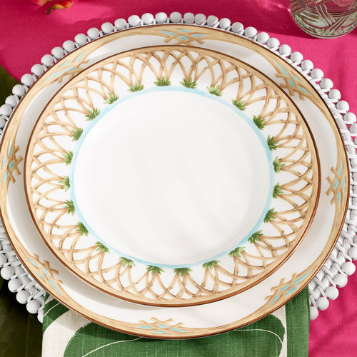 Thekbunny British Colonial Bamboo Accent Plate