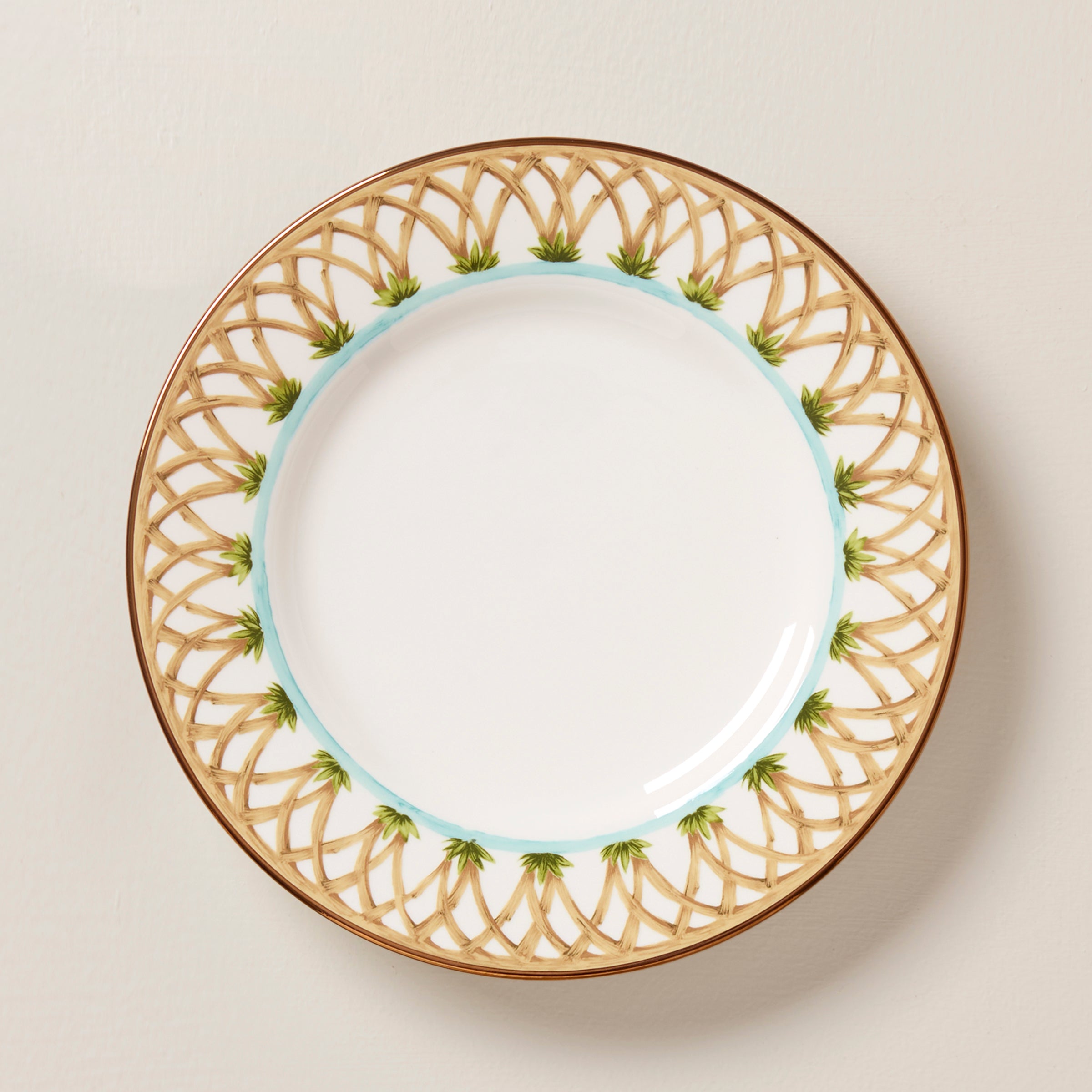 Thekbunny British Colonial Bamboo Accent Plate