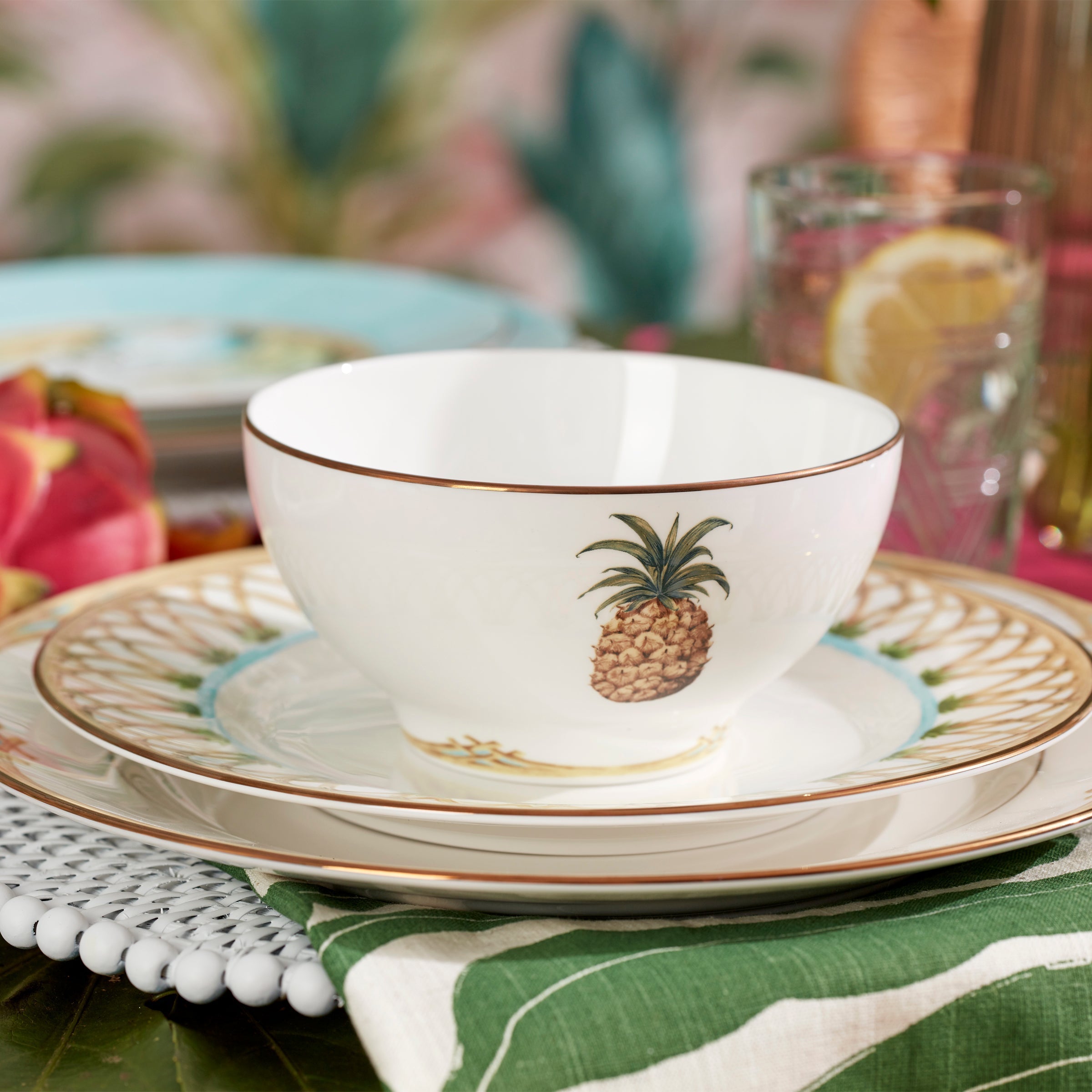 Thekbunny British Colonial Bamboo Accent Plate