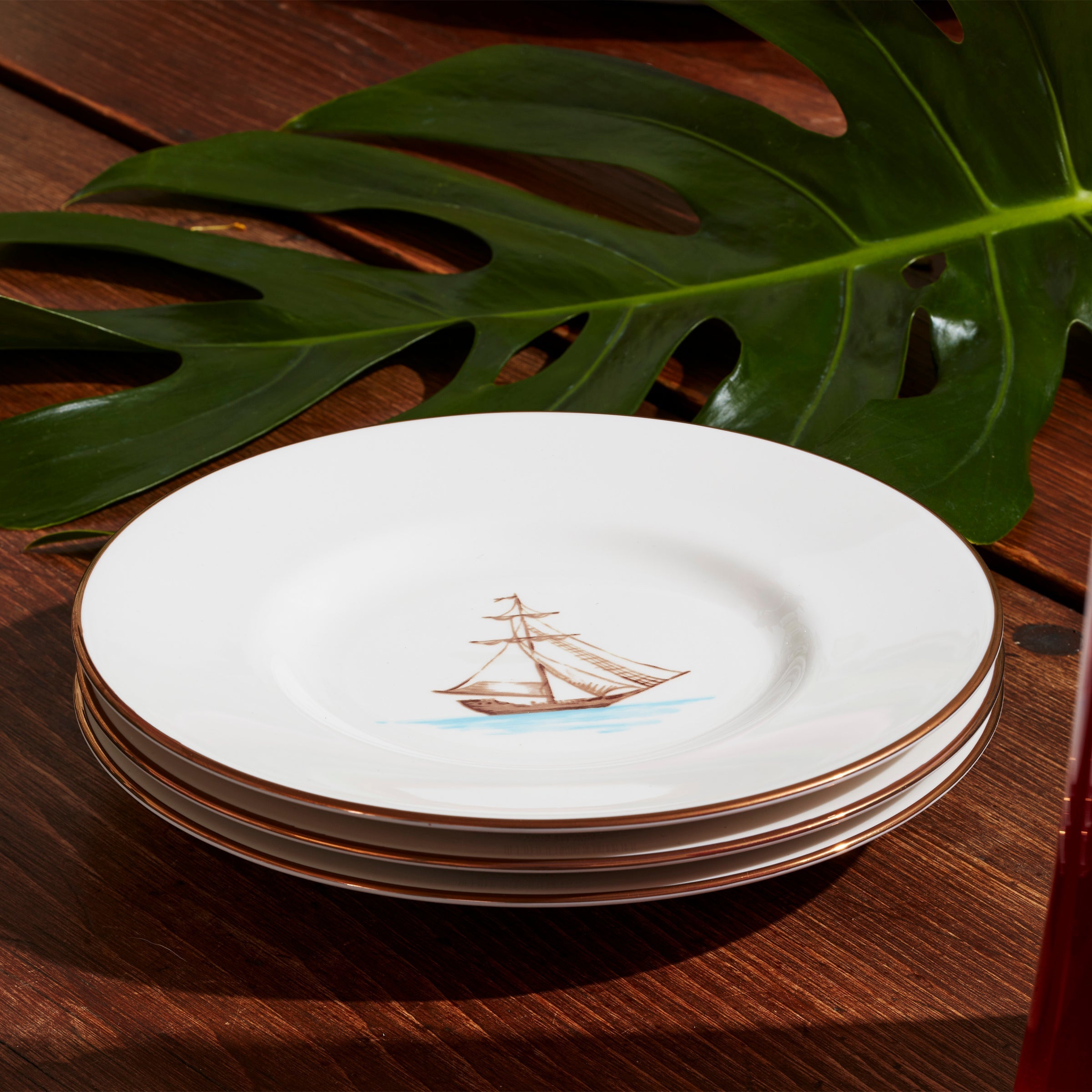 Thekbunny British Colonial Tradewind Dessert Plate