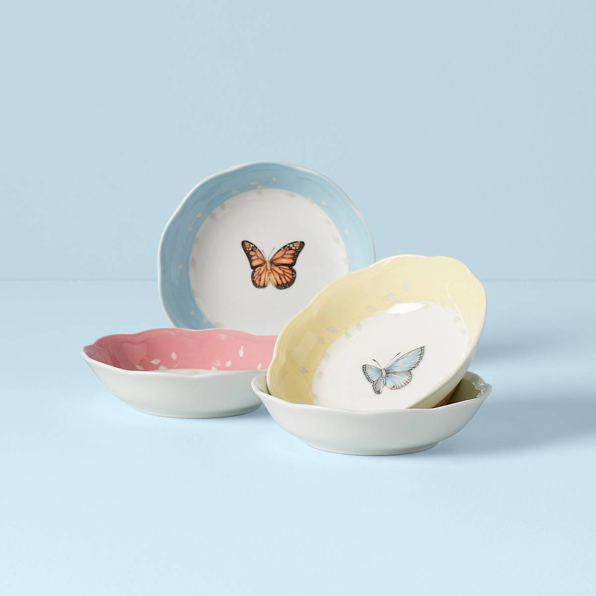 Thekbunny Butterfly Meadow Fruit Bowls - Set 4