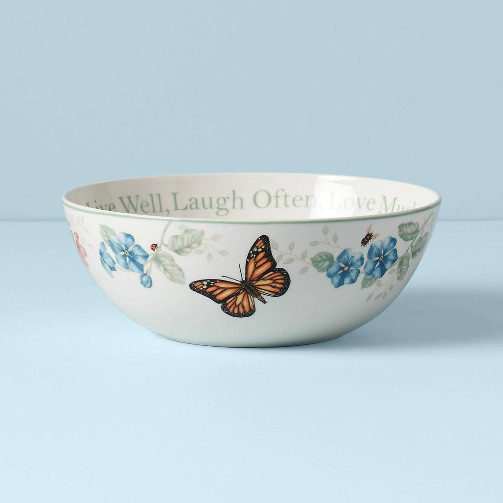 Thekbunny Butterfly Meadow Large Serving Bowl