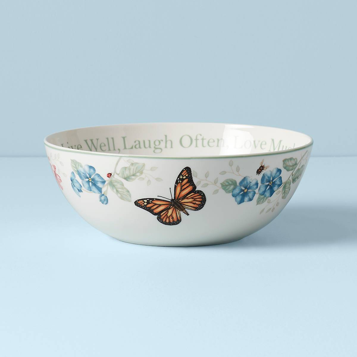 Thekbunny Butterfly Meadow Large Serving Bowl