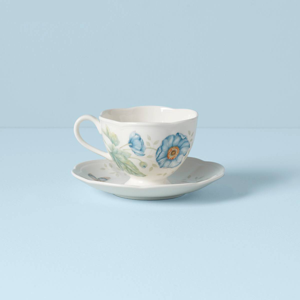 Thekbunny  Butterfly Meadow Monarch Cup & Saucer