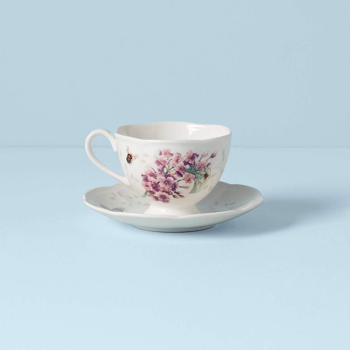 Thekbunny  Butterfly Meadow Orange Sulphur Cup and Saucer