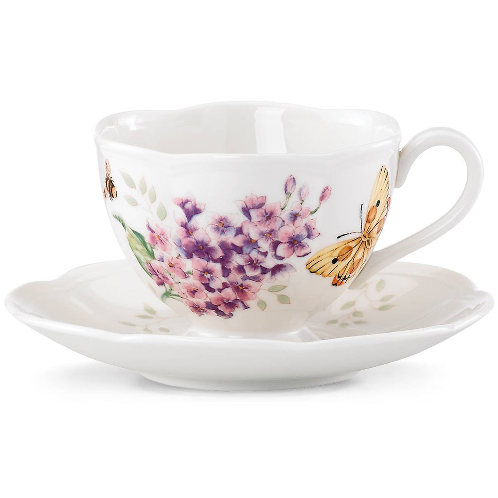 Thekbunny  Butterfly Meadow Orange Sulphur Cup and Saucer