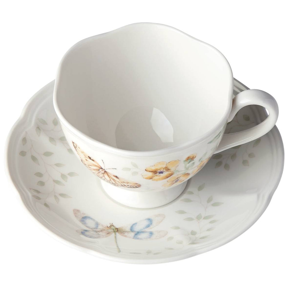 Thekbunny  Butterfly Meadow Fritillary Cup & Saucer