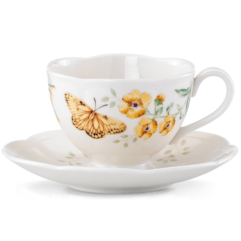 Thekbunny  Butterfly Meadow Fritillary Cup & Saucer