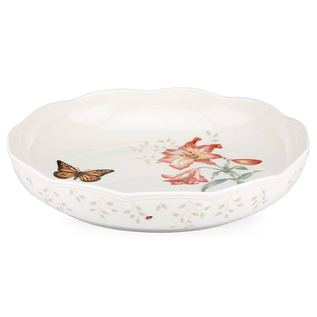 Thekbunny Butterfly Meadow Low Serving Bowl
