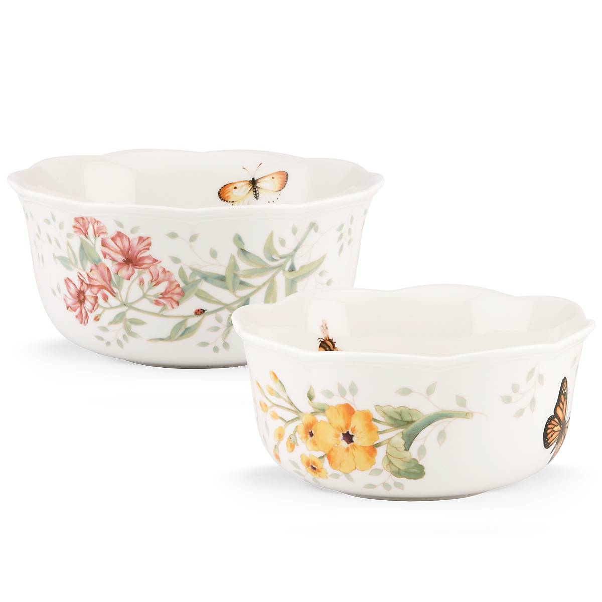 Thekbunny Butterfly Meadow 2-Piece Bowl Set