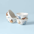 Thekbunny Butterfly Meadow Blue Dessert Bowls - Set of 4