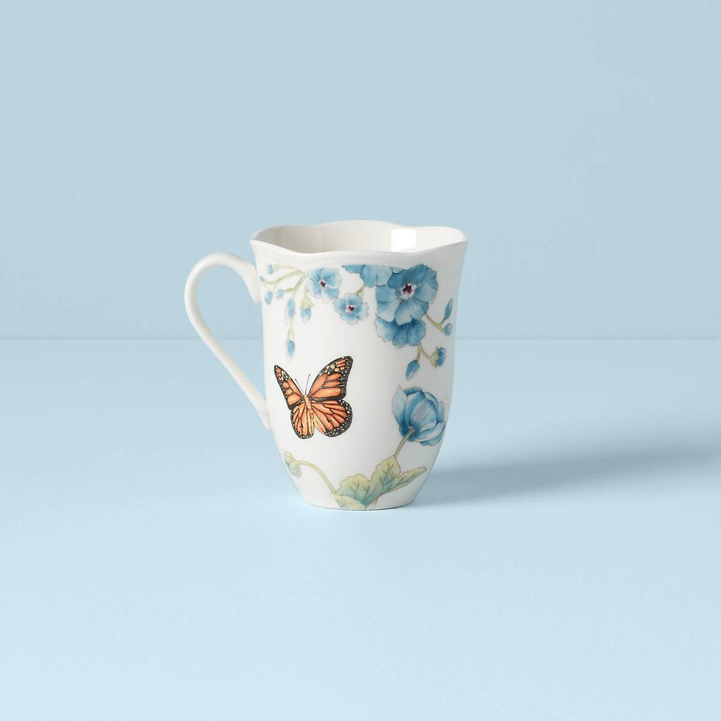 Thekbunny  Butterfly Meadow Blue Mug