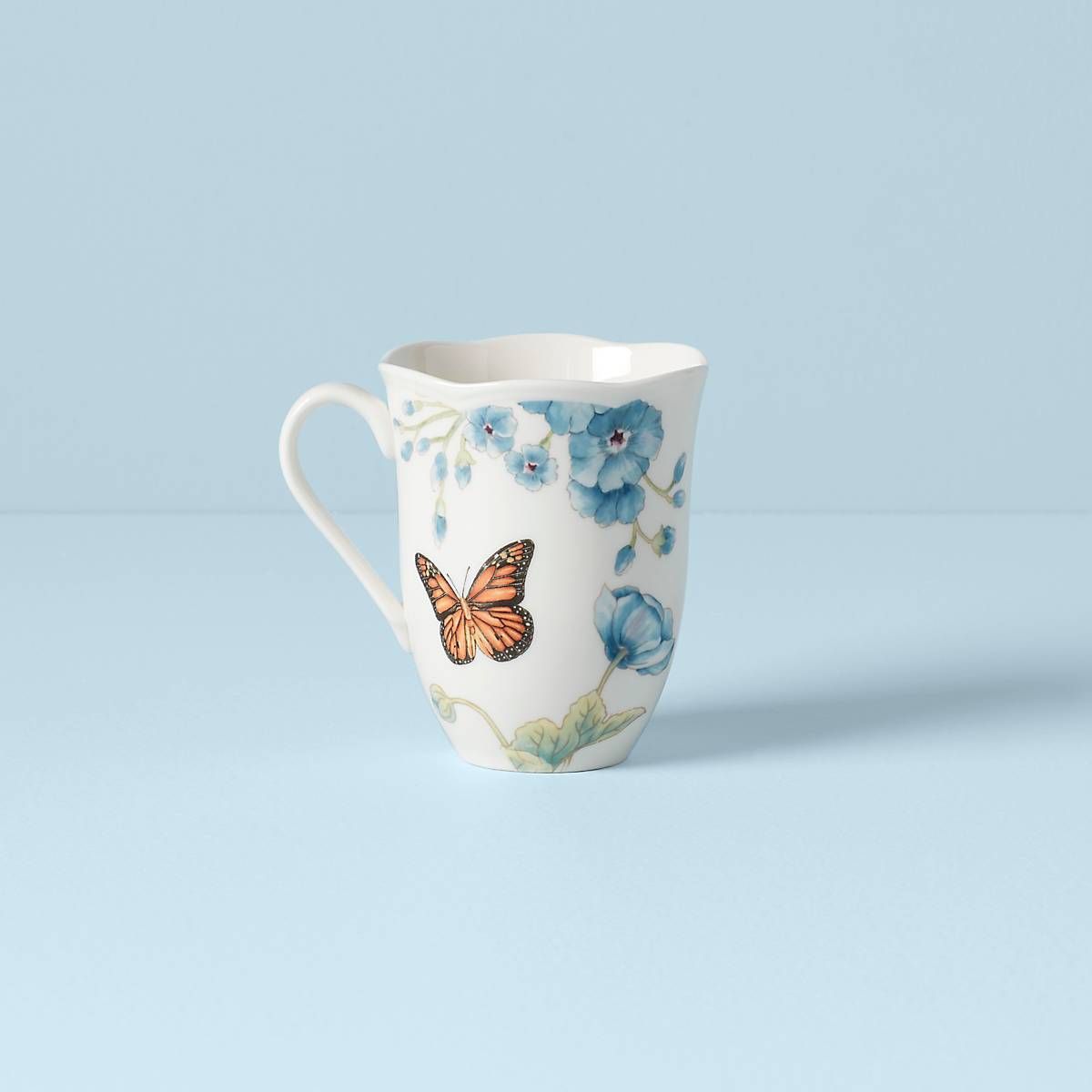 Thekbunny  Butterfly Meadow Blue Mug