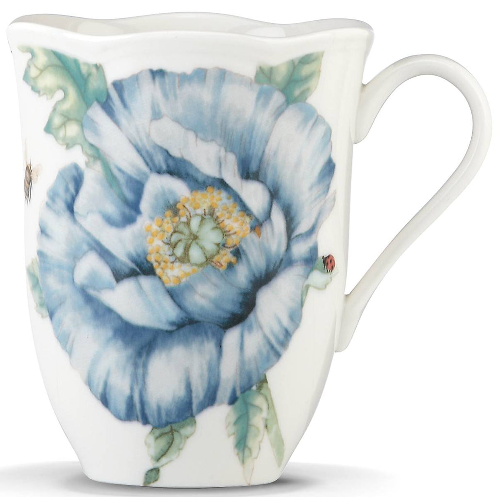 Thekbunny  Butterfly Meadow Blue Mug
