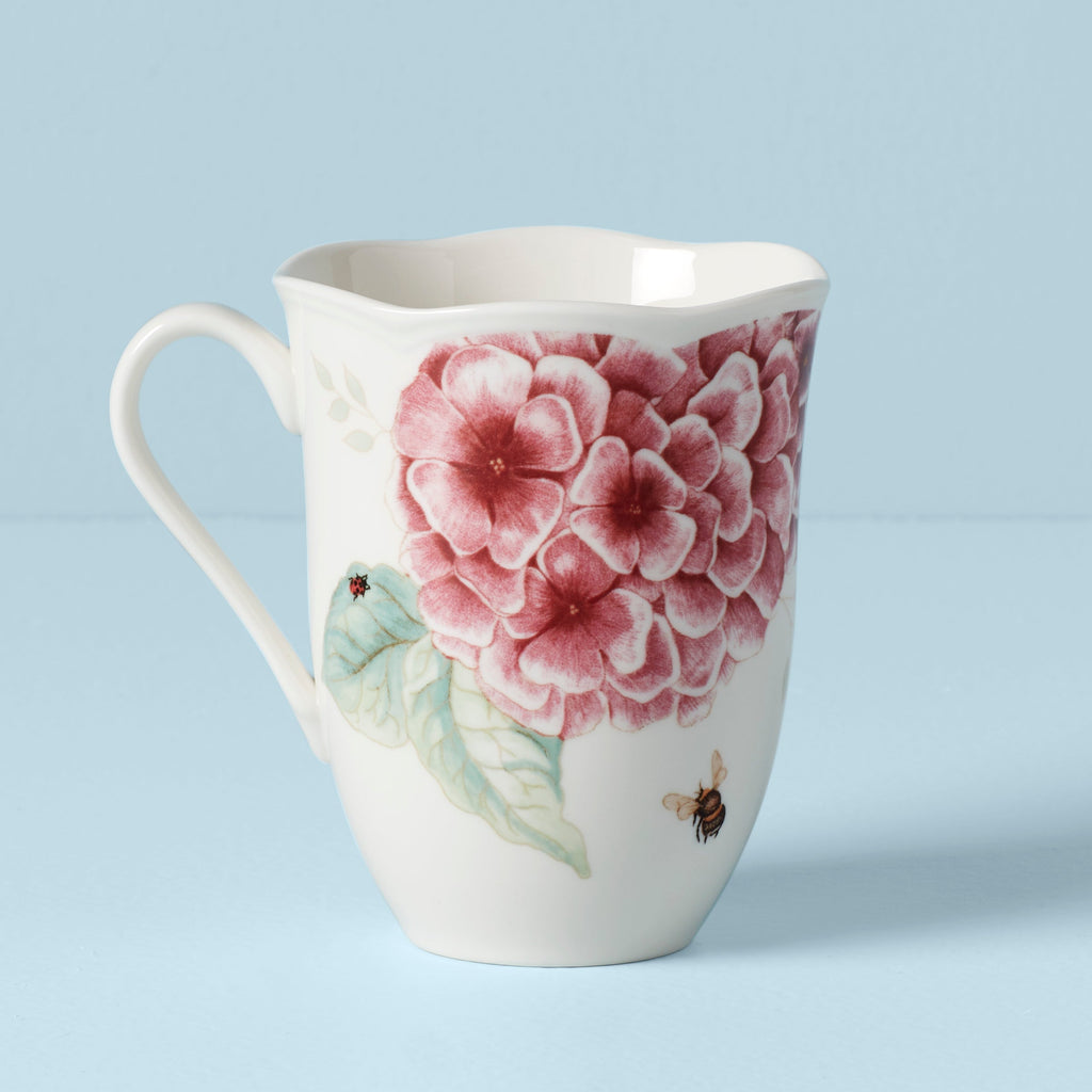 Thekbunny  Butterfly Meadow Hydrangea Mug