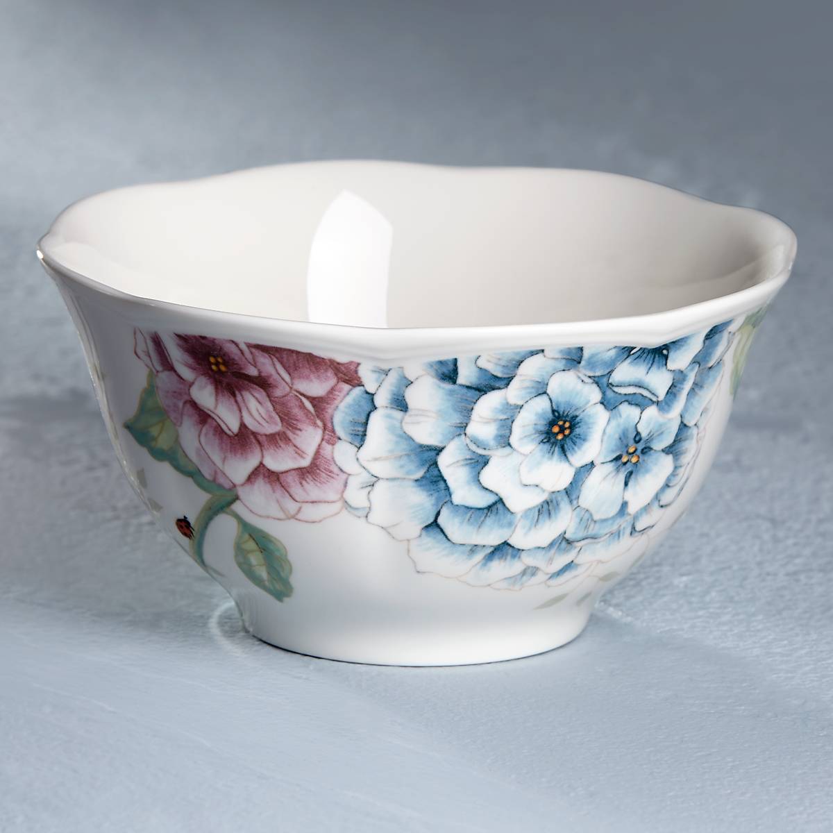Thekbunny Butterfly Meadow Hydrangea Rice Bowl