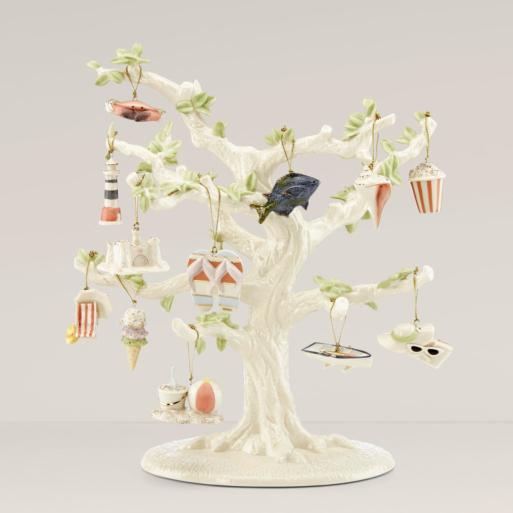 Thekbunny Summer 13-Piece Mini Ornament & Tree Set