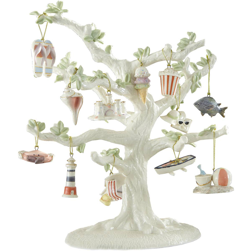 Thekbunny Summer 13-Piece Mini Ornament & Tree Set