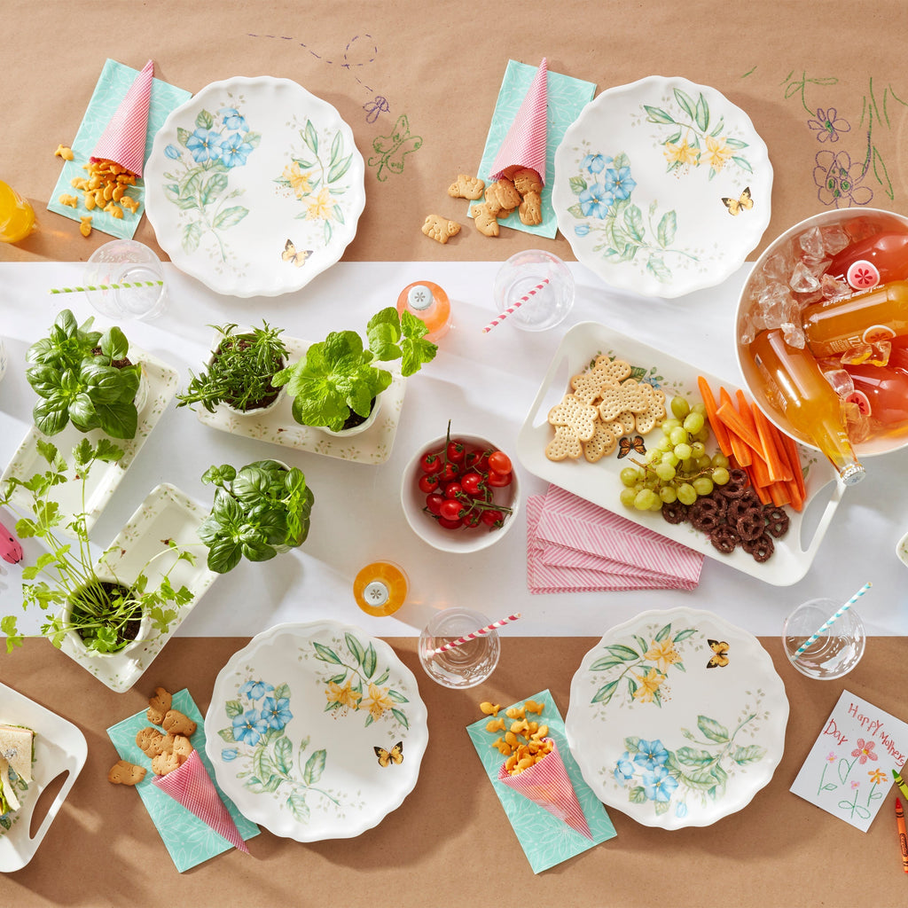 Thekbunny Butterfly Meadow Melamine All-Purpose Bowls - Set of 4