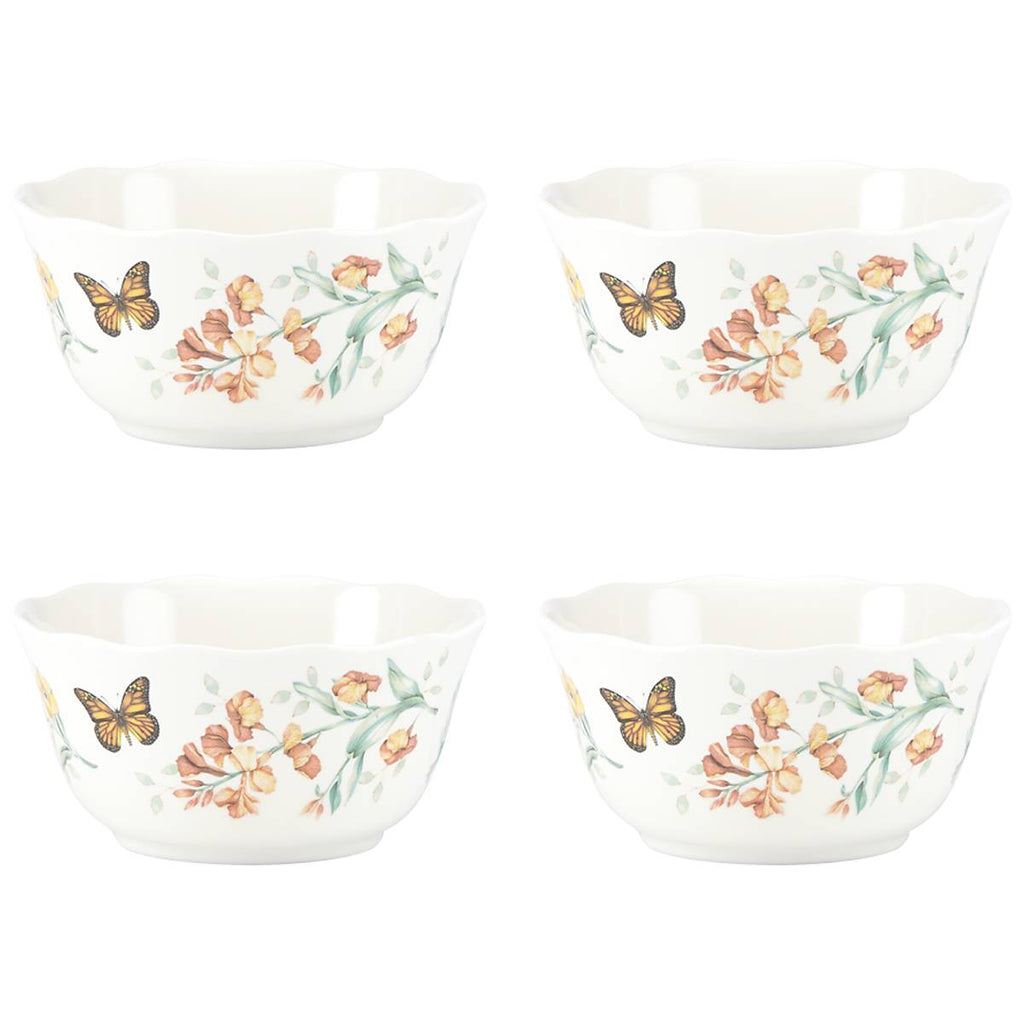 Thekbunny Butterfly Meadow Melamine All-Purpose Bowls - Set of 4