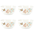 Thekbunny Butterfly Meadow Melamine All-Purpose Bowls - Set of 4