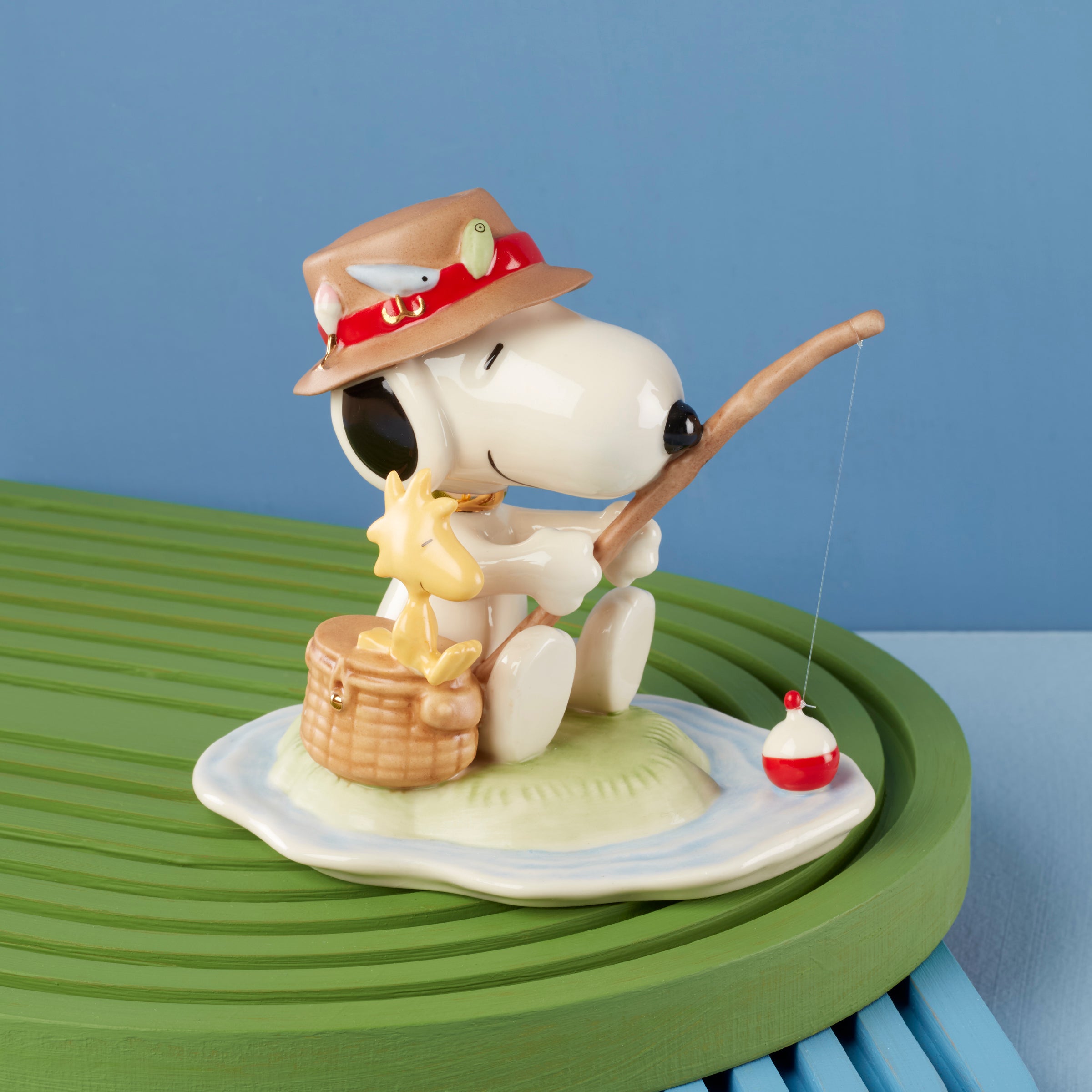 Thekbunny Peanuts Fishing Buddies Figurine