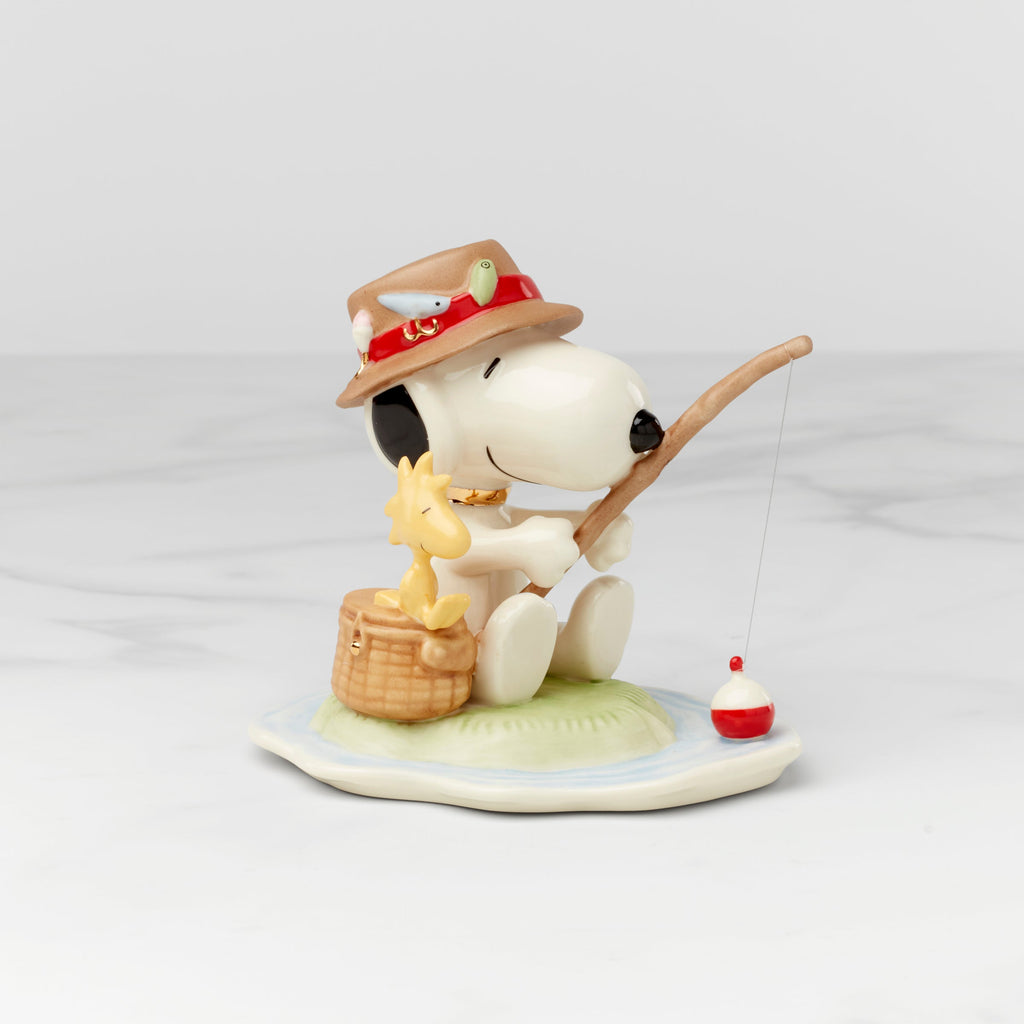 Thekbunny Peanuts Fishing Buddies Figurine