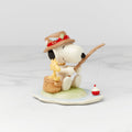 Thekbunny Peanuts Fishing Buddies Figurine