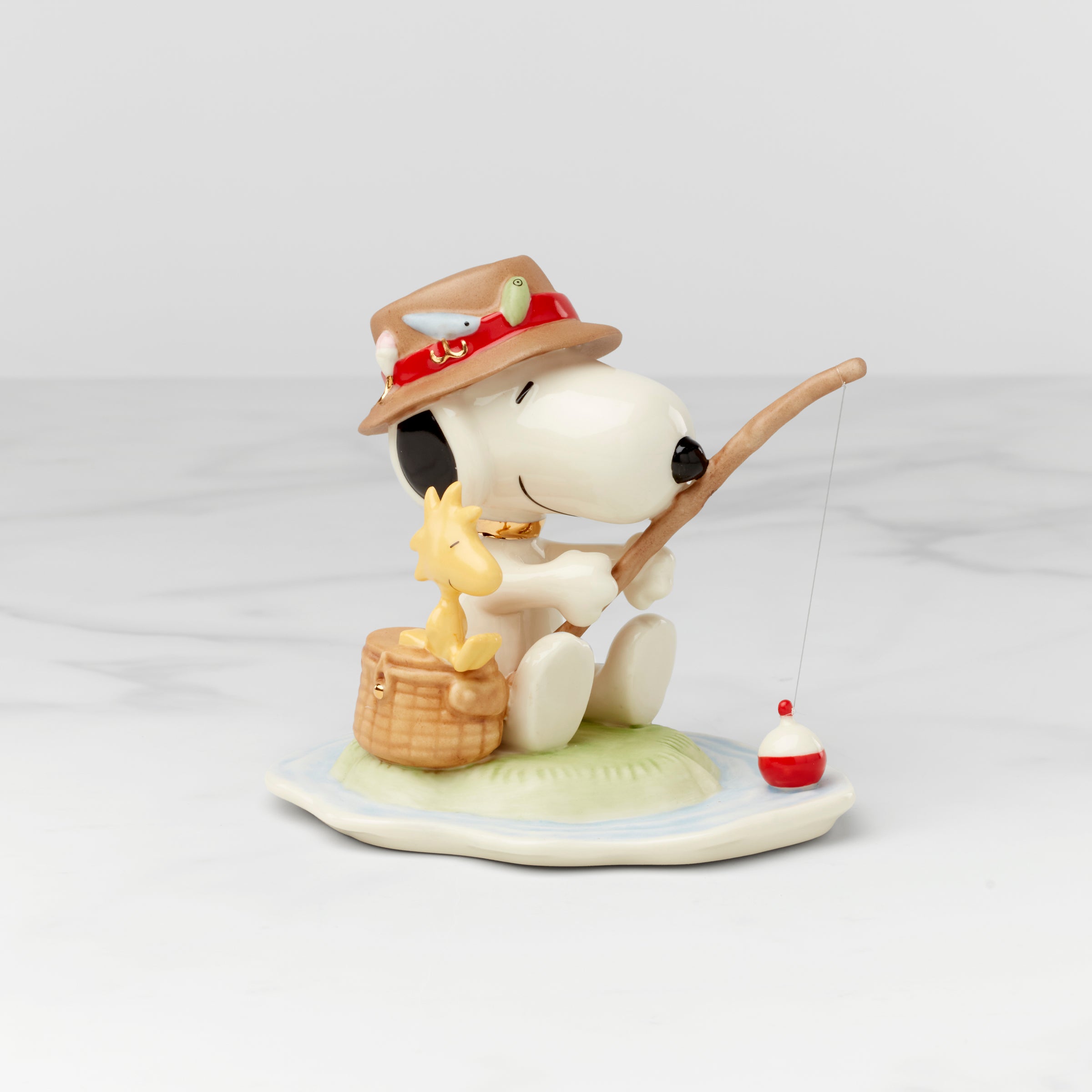 Thekbunny Peanuts Fishing Buddies Figurine