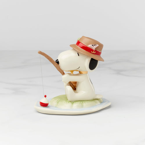 Thekbunny Peanuts Fishing Buddies Figurine