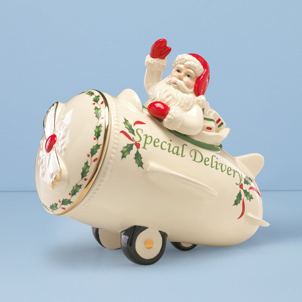 Thekbunny Holiday Airplane Cookie Jar