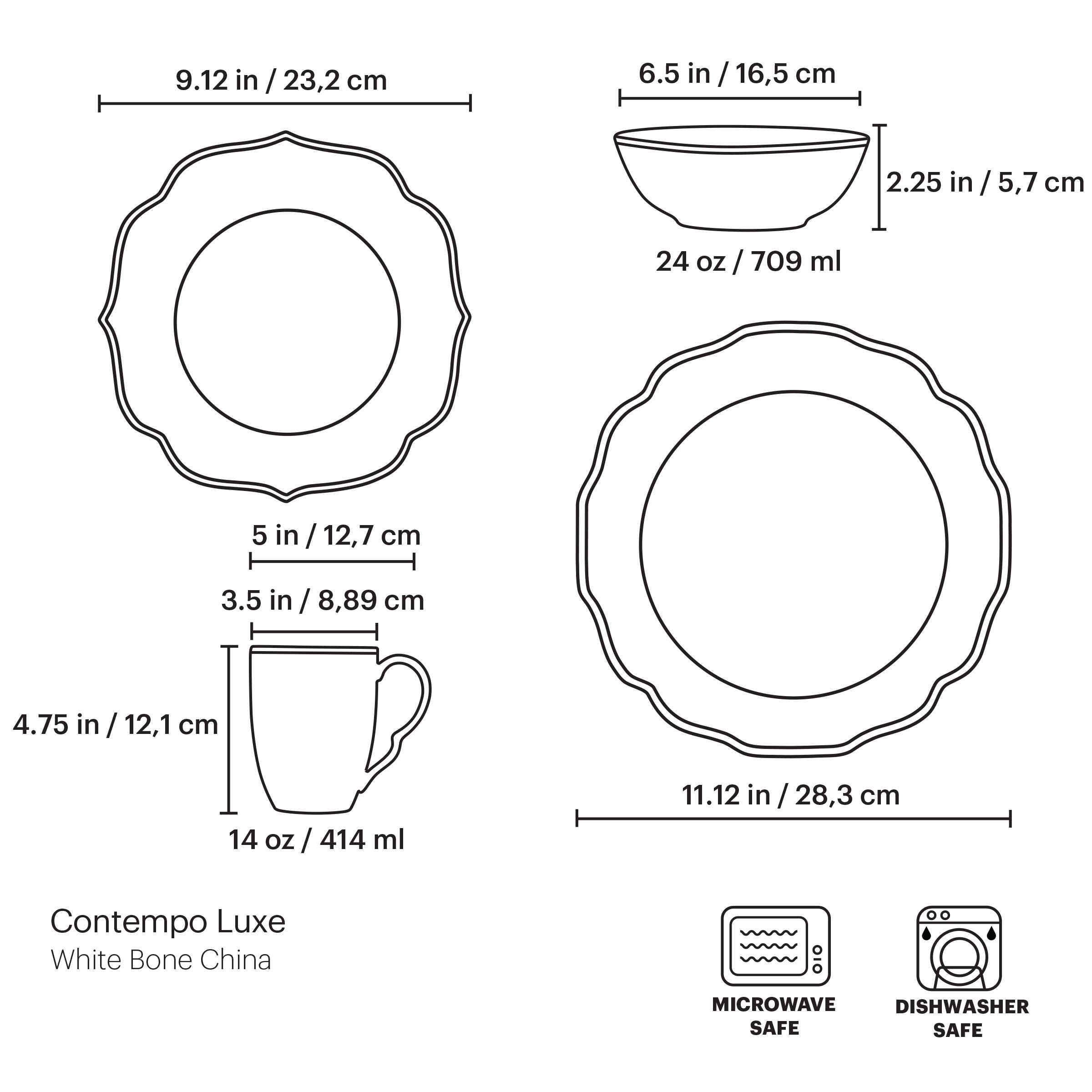 Contempo Luxe Dinner Plate