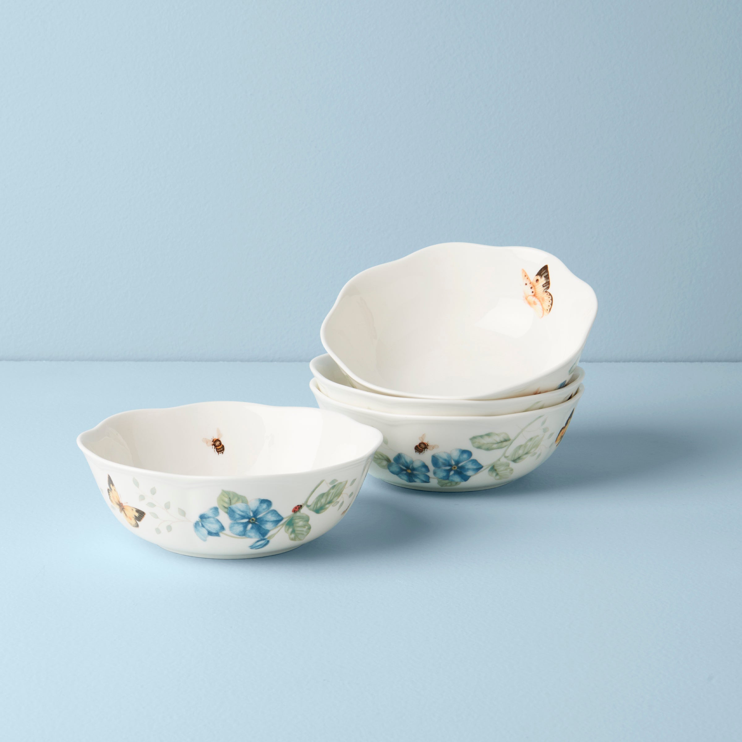 Thekbunny Butterfly Meadow All-Purpose Bowls - Set of 4