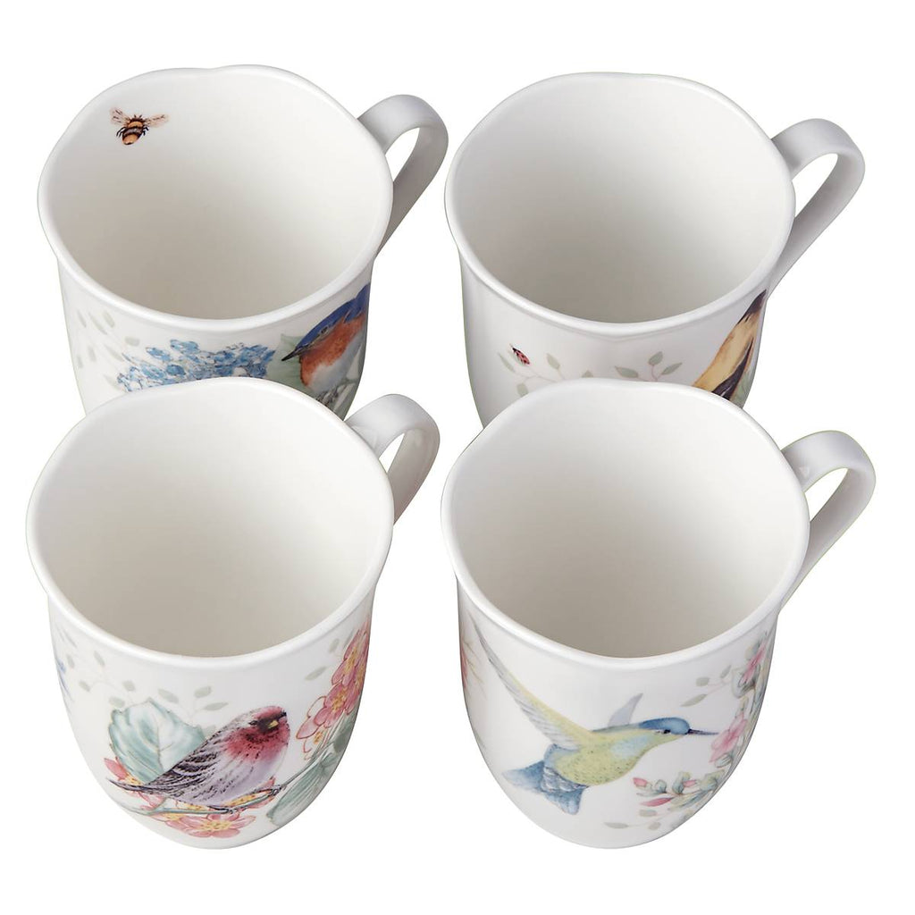 Thekbunny  Butterfly Meadow Flutter Mugs - Set of 4