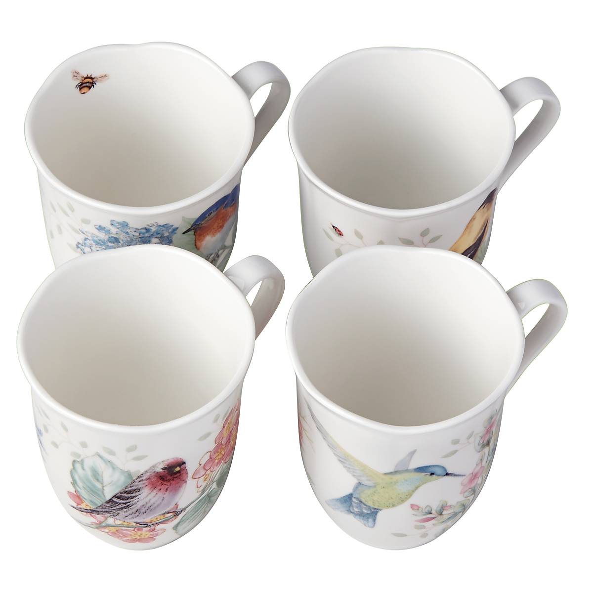 Thekbunny  Butterfly Meadow Flutter Mugs - Set of 4