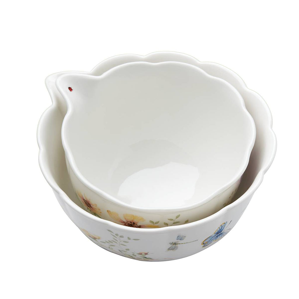 Thekbunny Butterfly Meadow 2-Piece Nesting Bowl Set