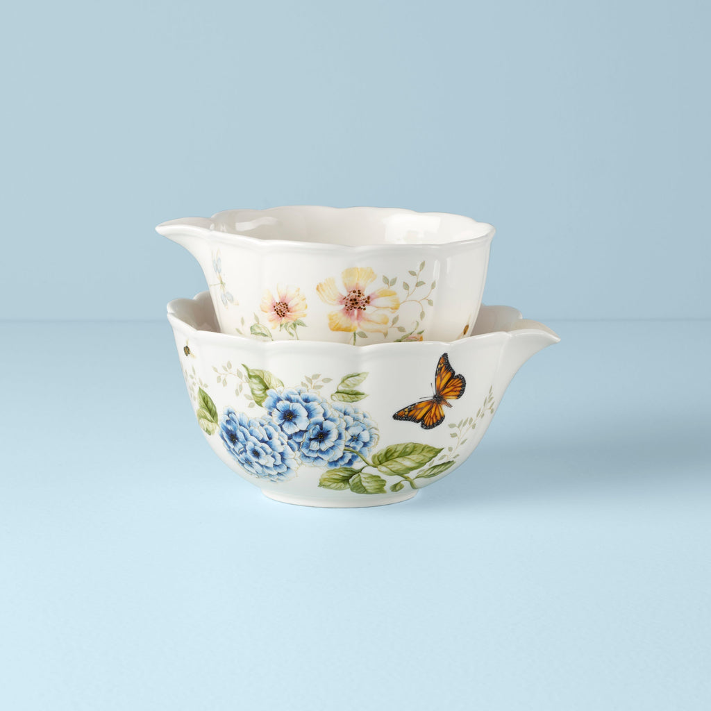 Thekbunny Butterfly Meadow 2-Piece Nesting Bowl Set