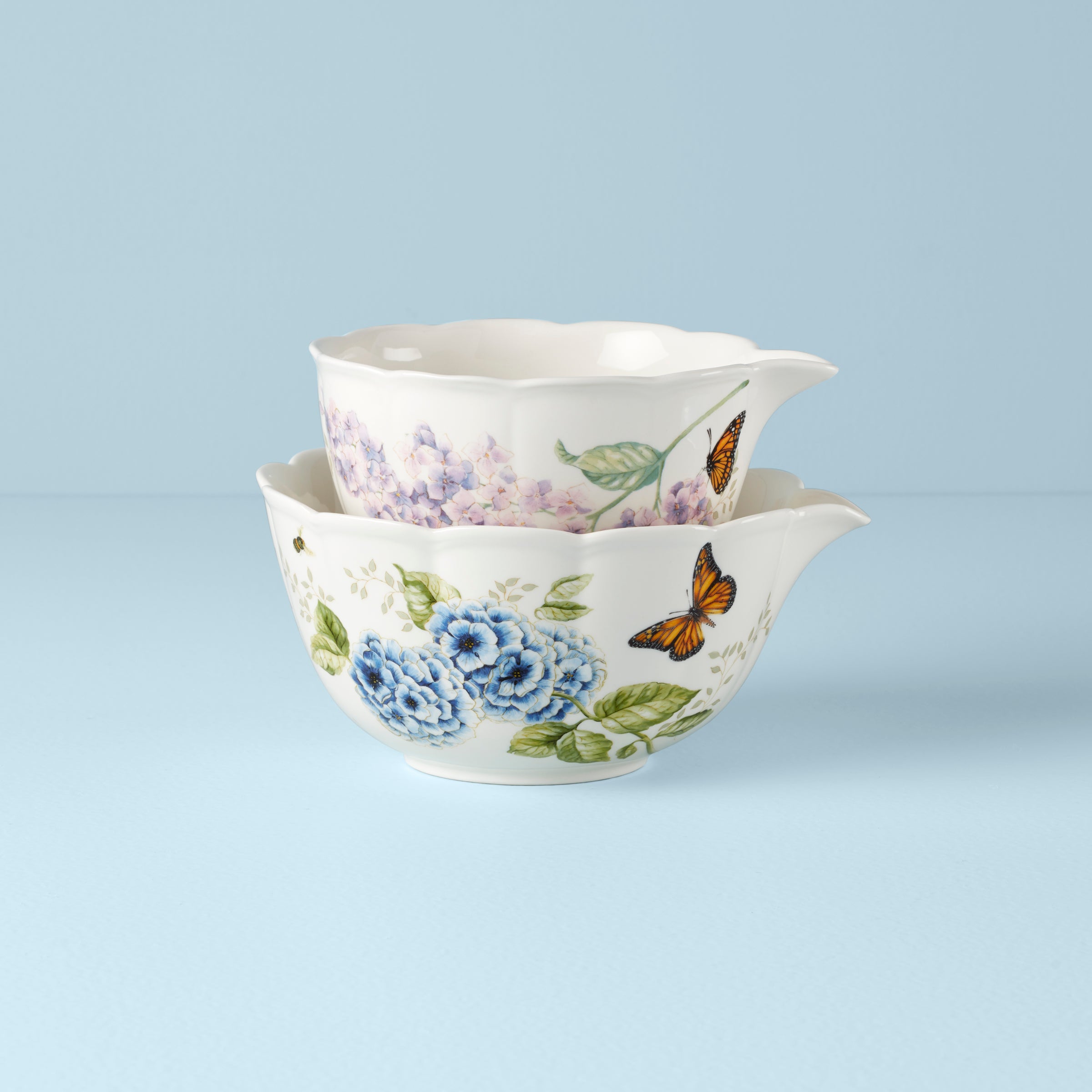Thekbunny Butterfly Meadow 2-Piece Nesting Bowl Set