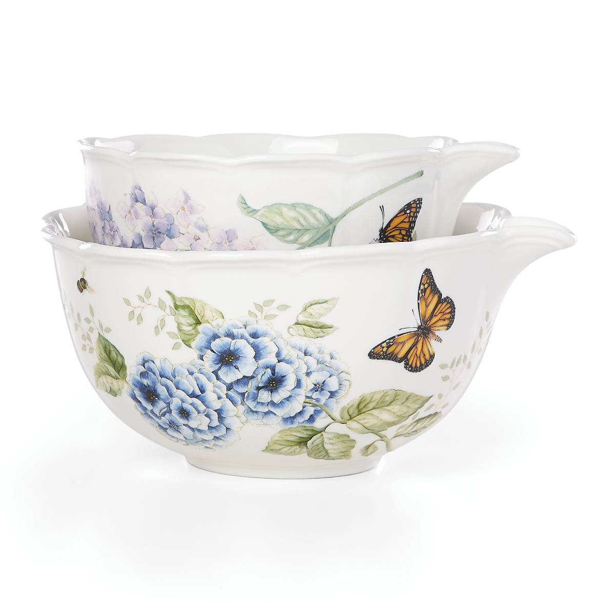 Thekbunny Butterfly Meadow 2-Piece Nesting Bowl Set