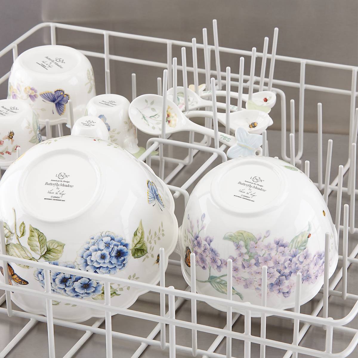 Thekbunny Butterfly Meadow 2-Piece Nesting Bowl Set